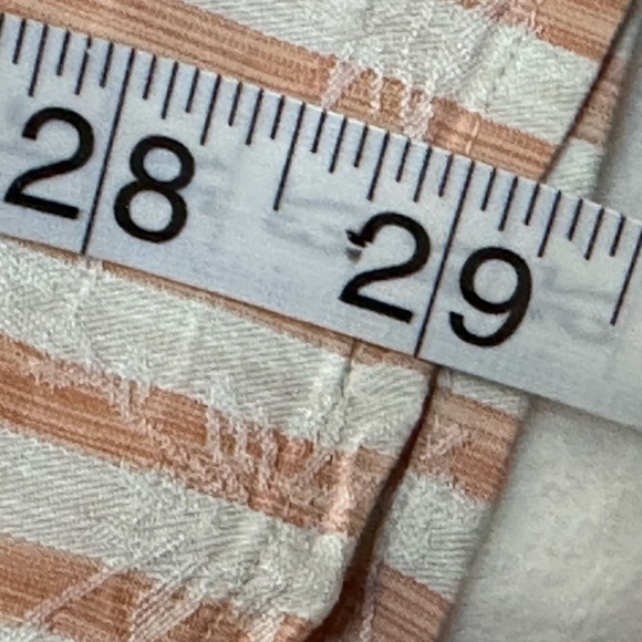 Tommy Bahama Silk Blend Palm Tree Embroidered Striped Button Down Shirt - Picture 9 of 11